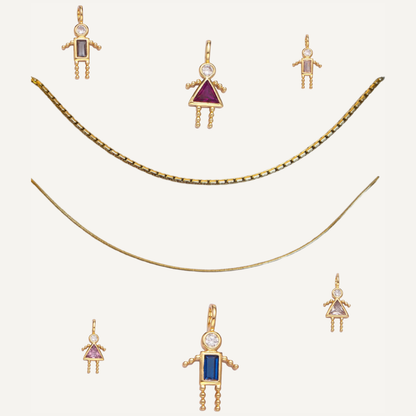  Collier à composer version précieuse - Plaqué or 3 microns France 