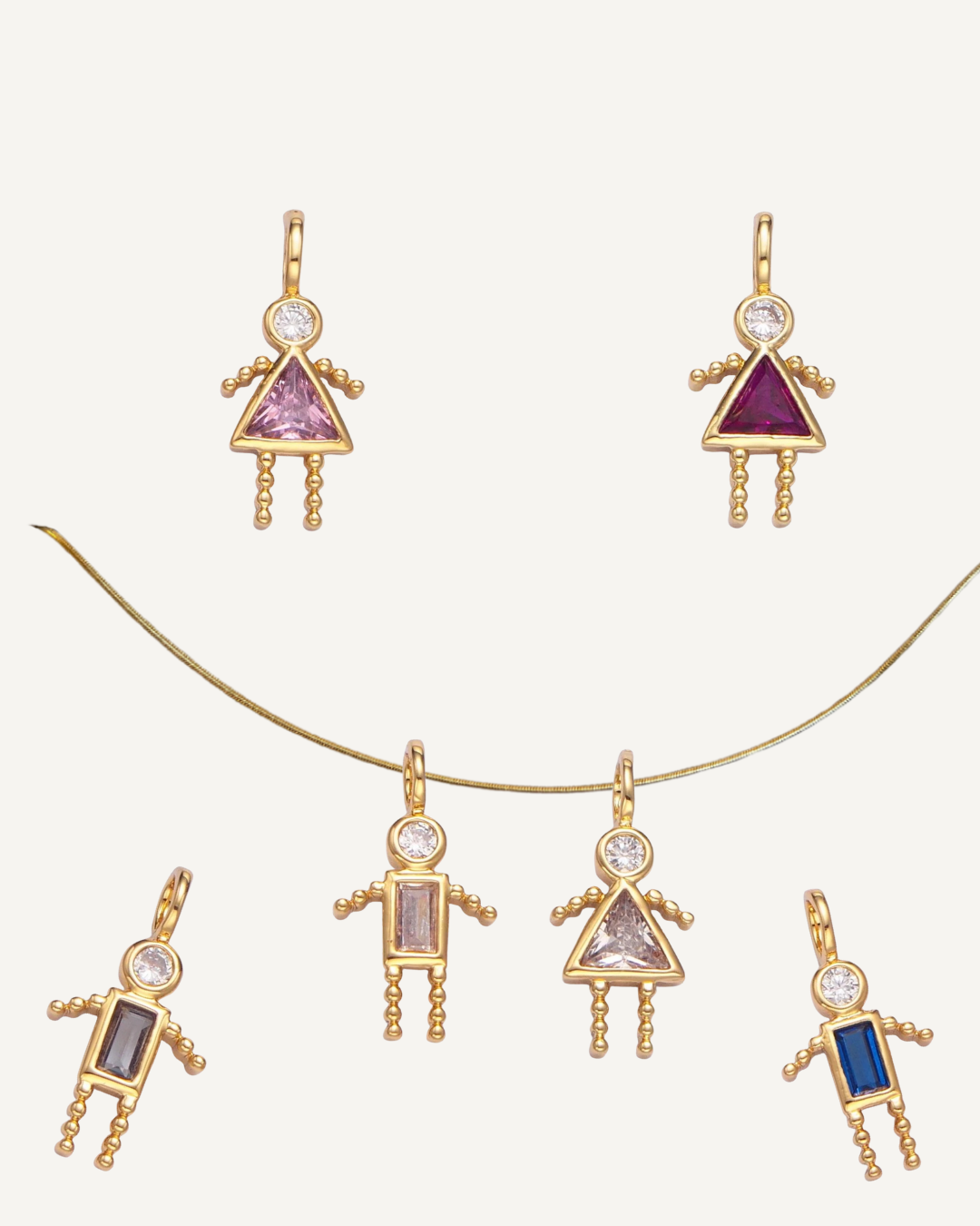 Collier personnalisé (choix maille + 2 charms)