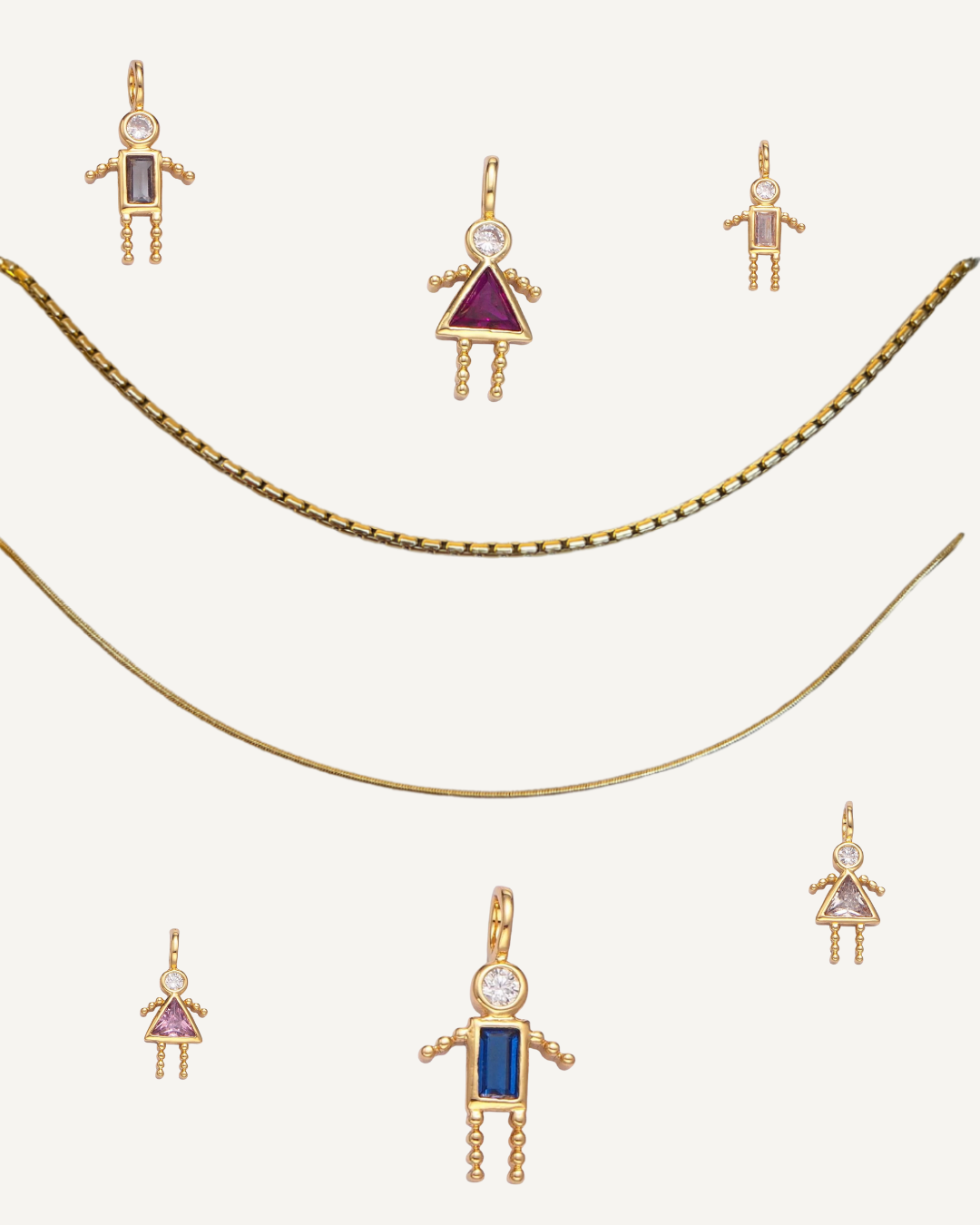 Famille de coeur - Collier à composer